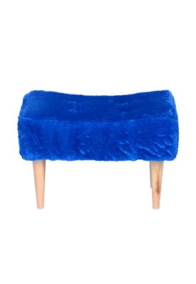 Puff Banqueta Short Pelúcia Azul Stay Puff Menor preço em Puff Banqueta Short Pelúcia Azul Stay Puff