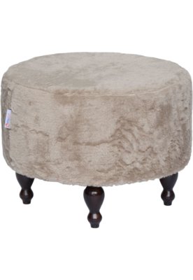 Menor preço em Puff Pastilha Madeira Pelúcia Camel Stay Puff