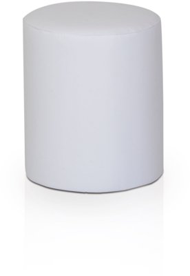 Menor preço em Puff Round Madeira Nobre Branco Stay Puff