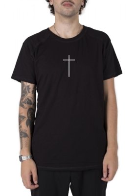 Camiseta Stoned Longline Gold Faith Preta Menor preço em Camiseta Stoned Longline Gold Faith Preta