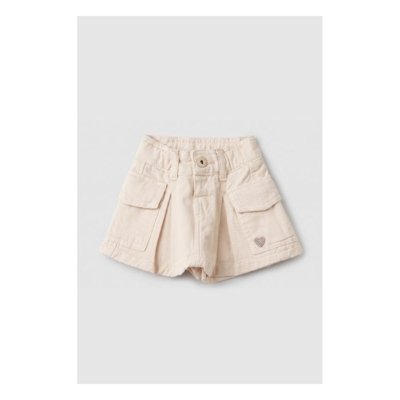 Short Saia Infantil Sun Place Jeans Rosa Bebe 1 Rosa
