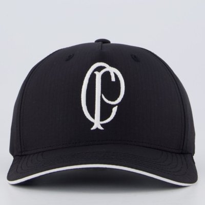 Boné Corinthians CP Rib Stop Preto e Branco