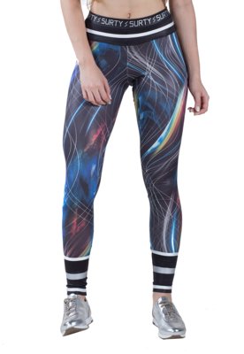 Calça Legging Feminina Surty Boreal Trace Azul Menor preço em Calça Legging Feminina Surty Boreal Trace Azul