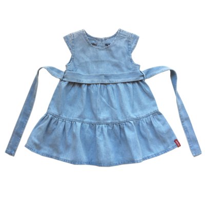 vestido jeans para bebê