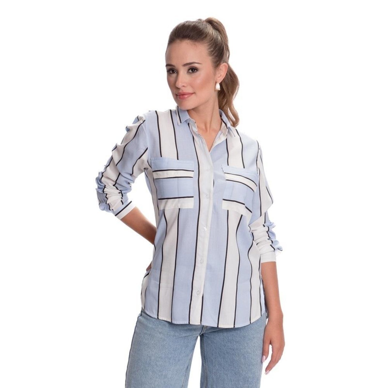 Camisa social best sale feminina dafiti