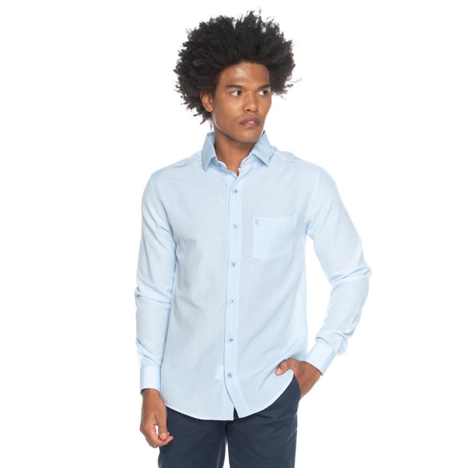 CAMISA MASCULINA MANGA LONGA SLIM FIT