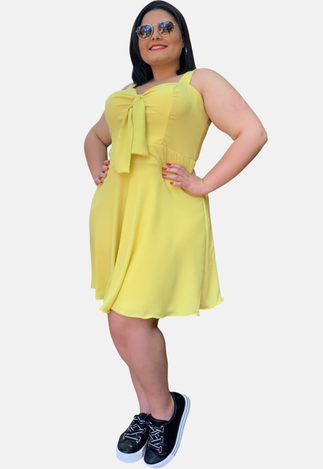 vestido amarelo social