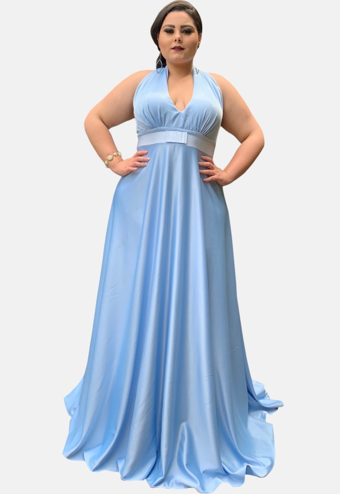 vestido estilo princesa azul