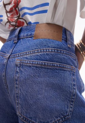 Calça Jeans TOPSHOP Wide Leg Lisa Azul