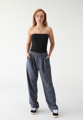 Calça TOPSHOP Wide Leg Alfaiataria Azul