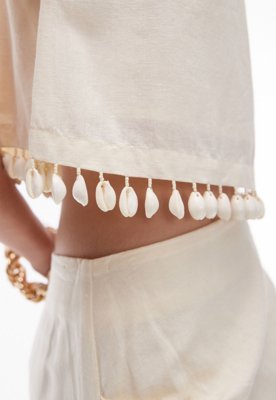 Regata Cropped TOPSHOP Reta Buzios Off-White