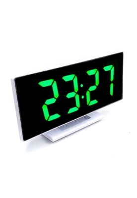 Relogio LED Digital Espelhado de Mesa Alarme Despertador Temperatura USB Menor preço em Relogio LED Digital Espelhado de Mesa Alarme Despertador Temperatura USB