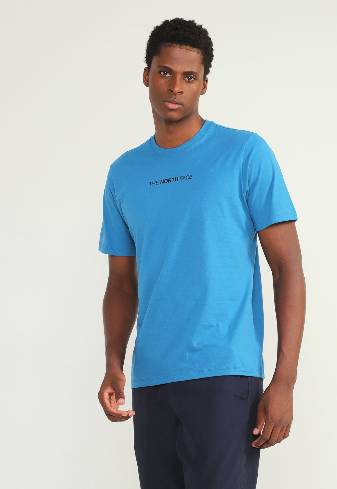 Camiseta The North Face Logo Play Azul - Compre Agora