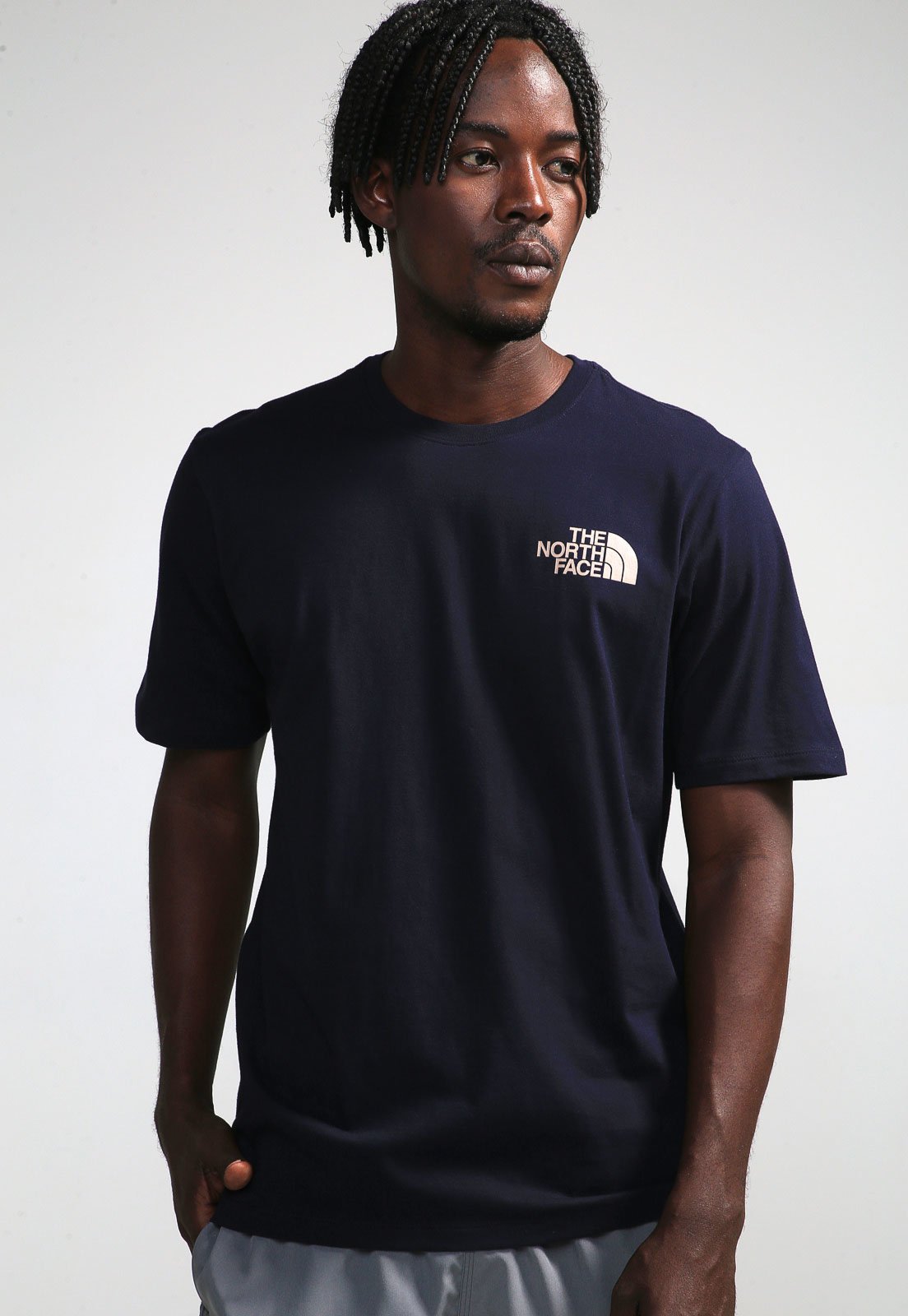 Camiseta The North Face Simple Dom Azul-Marinho - Compre Agora
