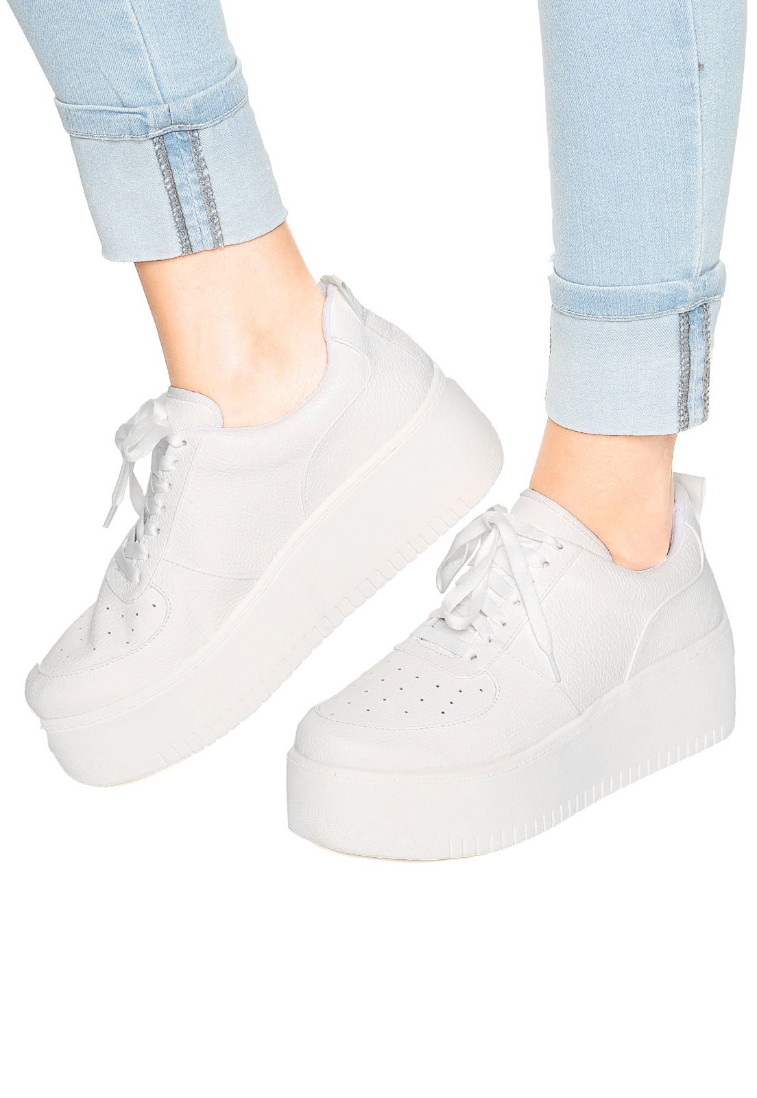 flatform tenis branco