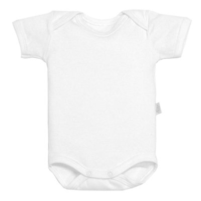 Body Bebê Unissex Manga Curta Branco Tilly Baby Menor preço em Body Bebê Unissex Manga Curta Branco Tilly Baby