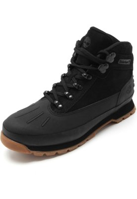 Bota Couro Timberland Black Preta Menor preço em Bota Couro Timberland Black Preta