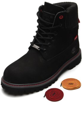 Bota best sale preta timberland