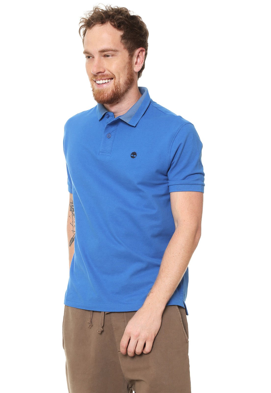 Camisa Polo Timberland Logo Azul - Agora | Dafiti