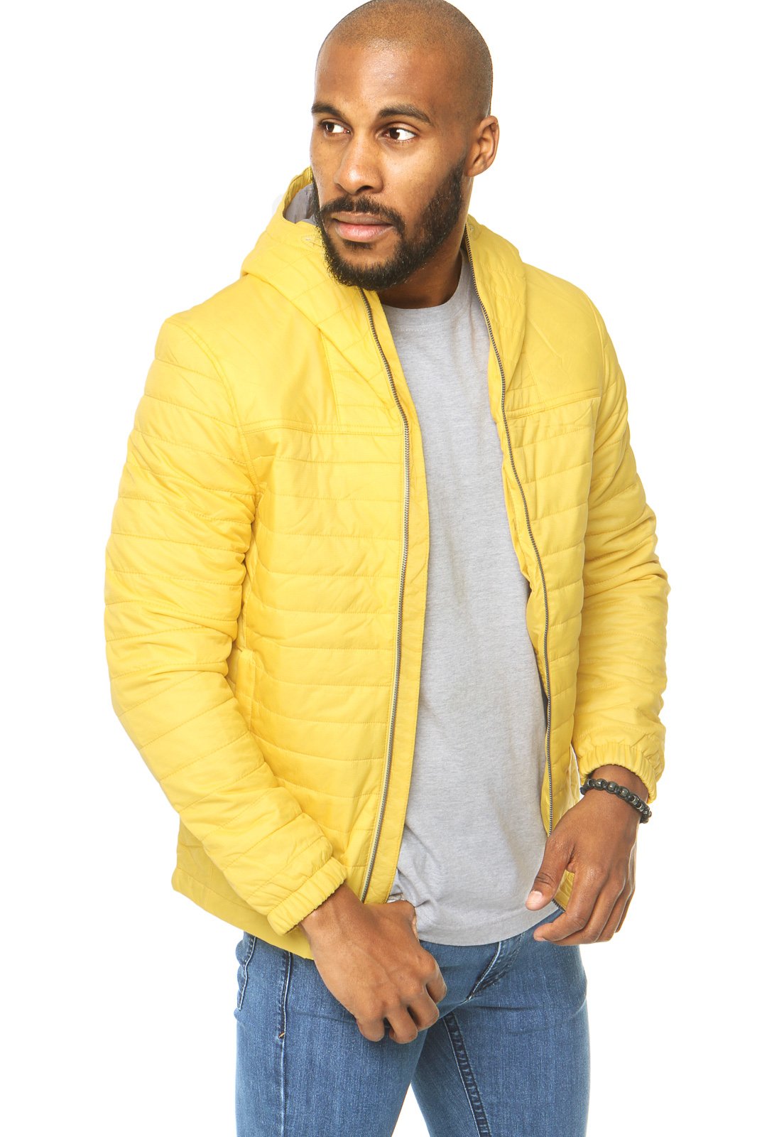 jaqueta amarela masculina