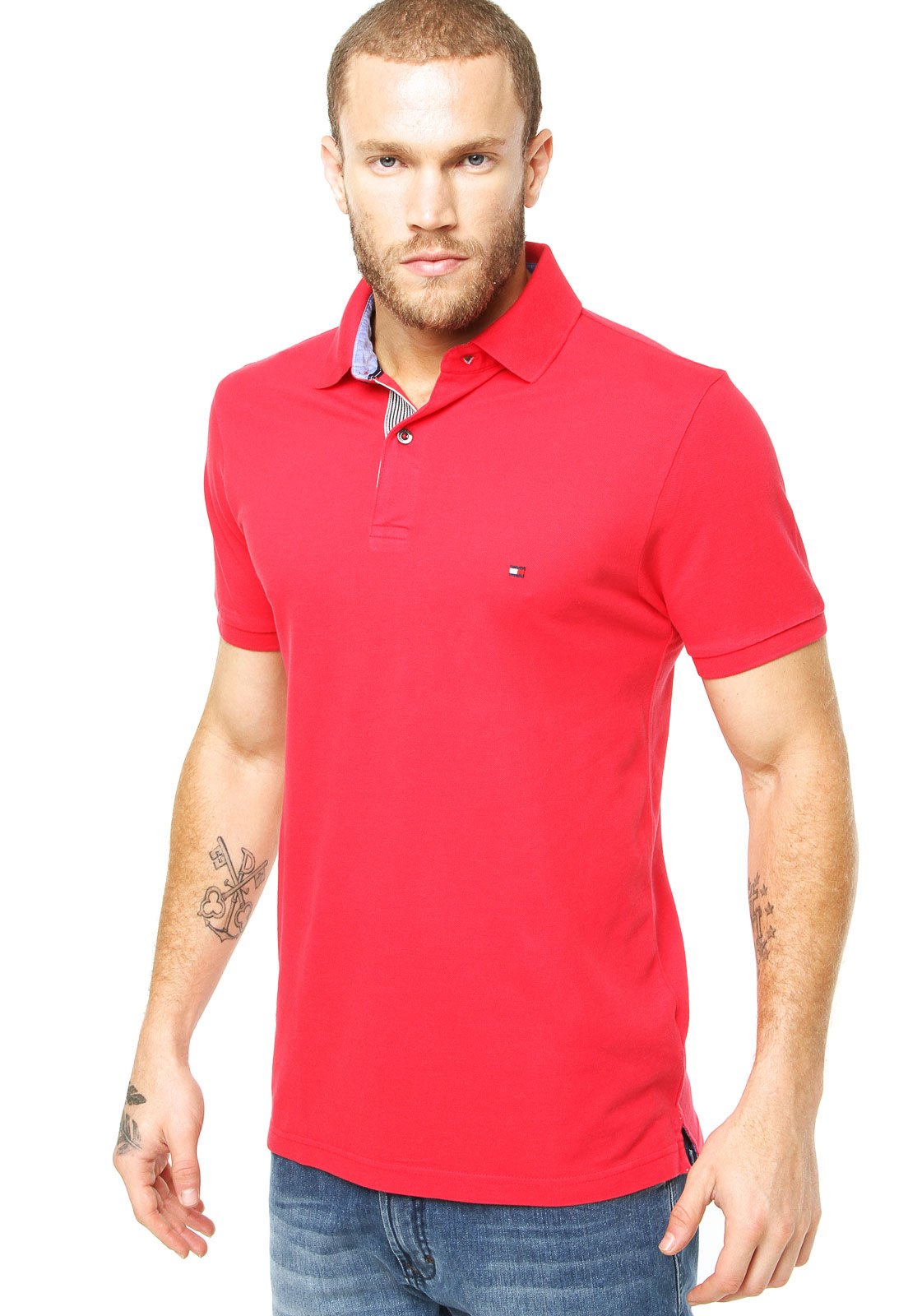 tommy hilfiger polo rosa