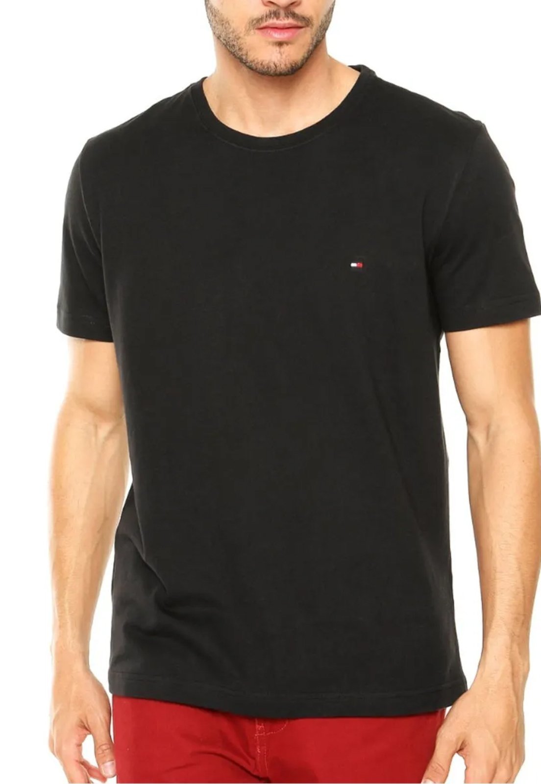 camiseta basica masculina tommy