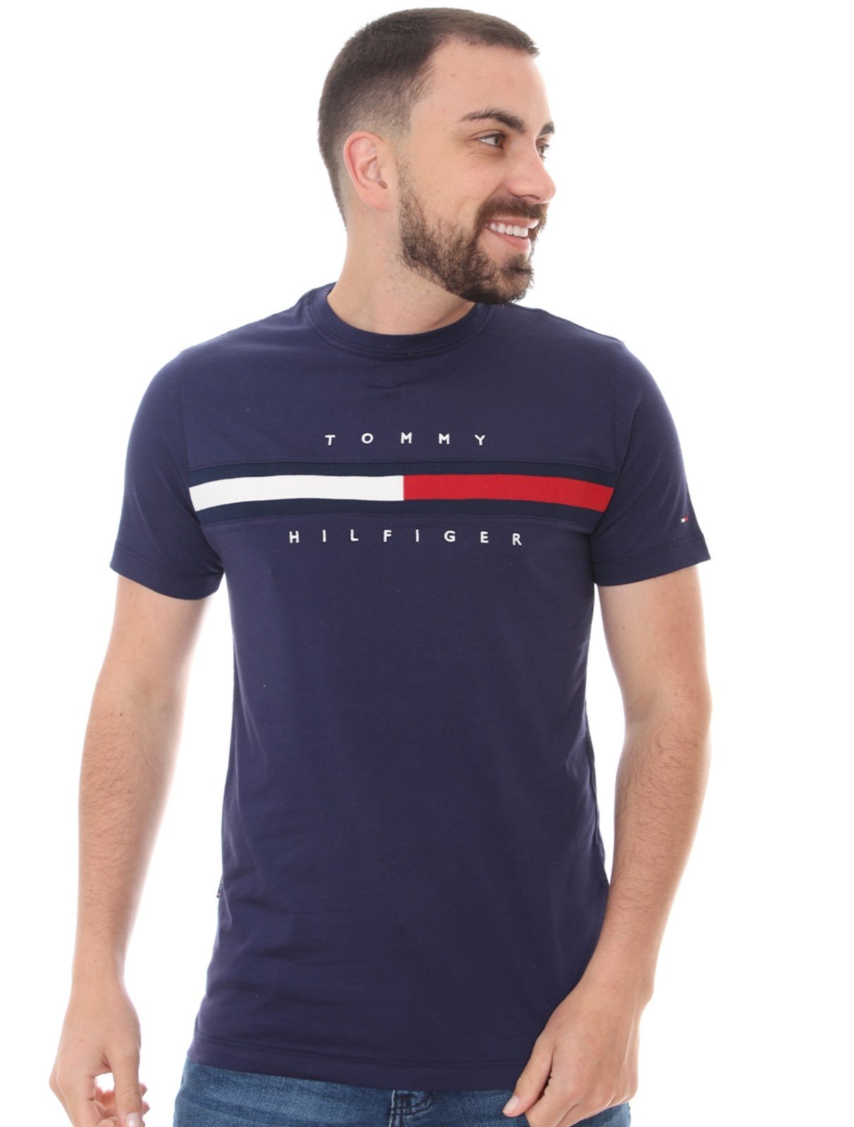 camiseta tommy hilfiger essential masculina