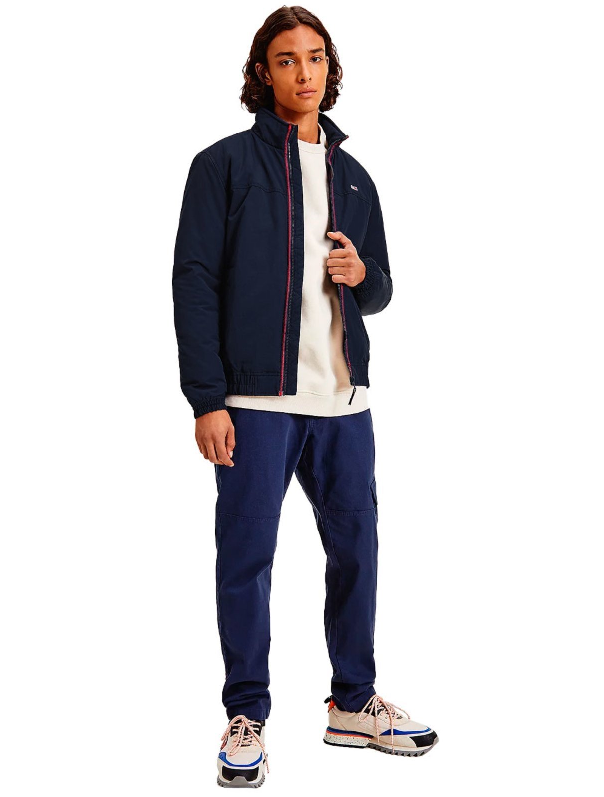 Jaqueta Tommy Jeans Masculina Essential Padded Azul Marinho - Compre Agora