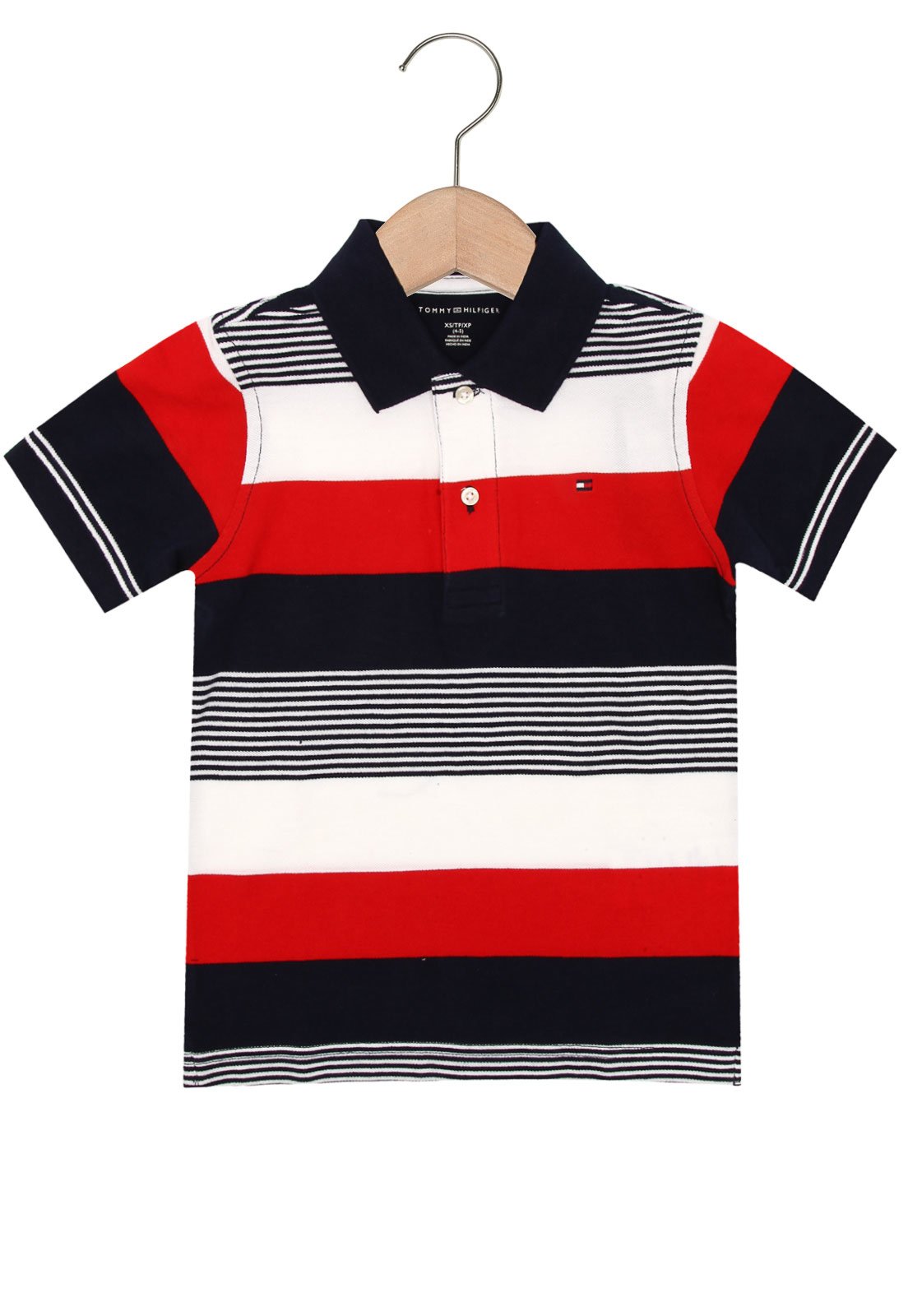 Camisa Polo Tommy Hilfiger Kids Menino Vermelho - Compre Agora