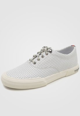 Sapatênis Couro Tommy Hilfiger Fosco Branco Menor preço em Sapatênis Couro Tommy Hilfiger Fosco Branco