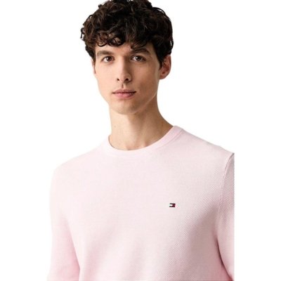 Suéter Tommy Hilfiger Essential Structure Crew Neck Rosa