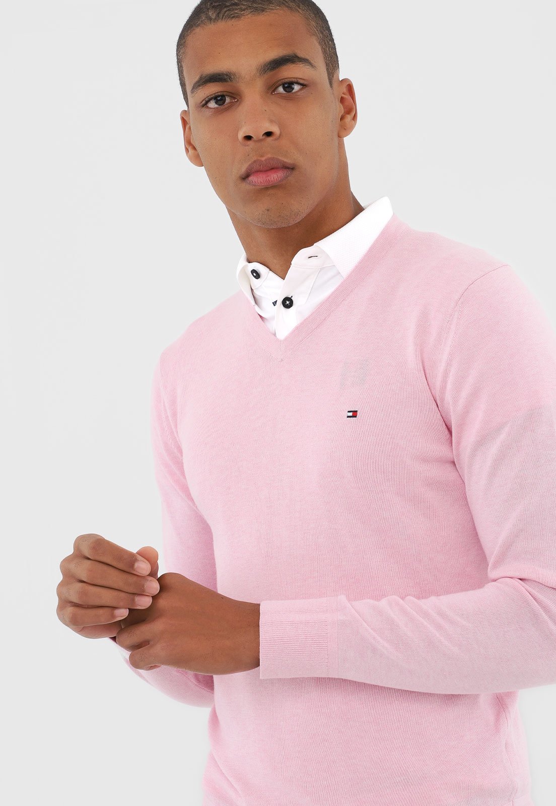 Sueter tommy best sale hilfiger rosa