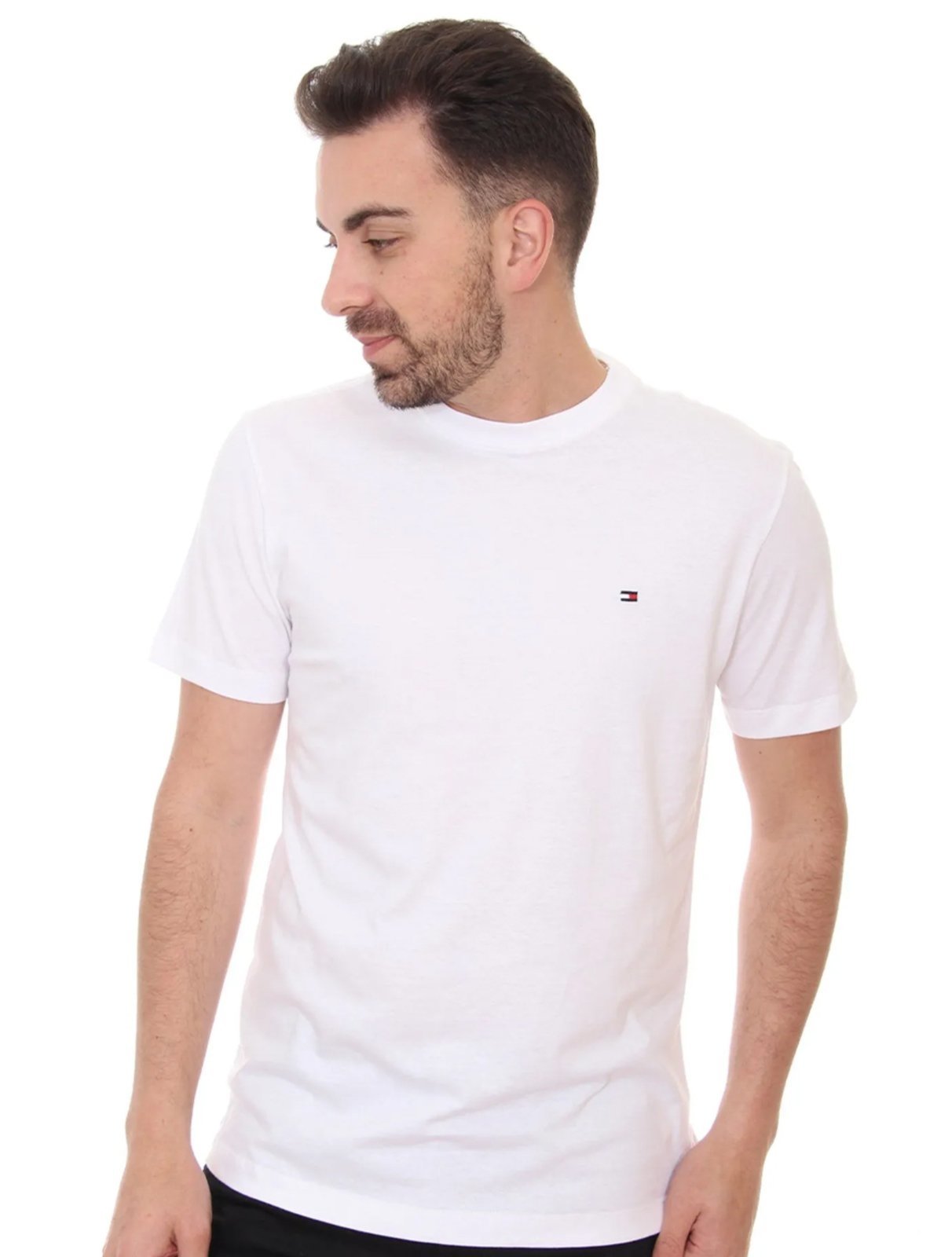 Camiseta Tommy Jeans Masculina Essential Cotton Branca