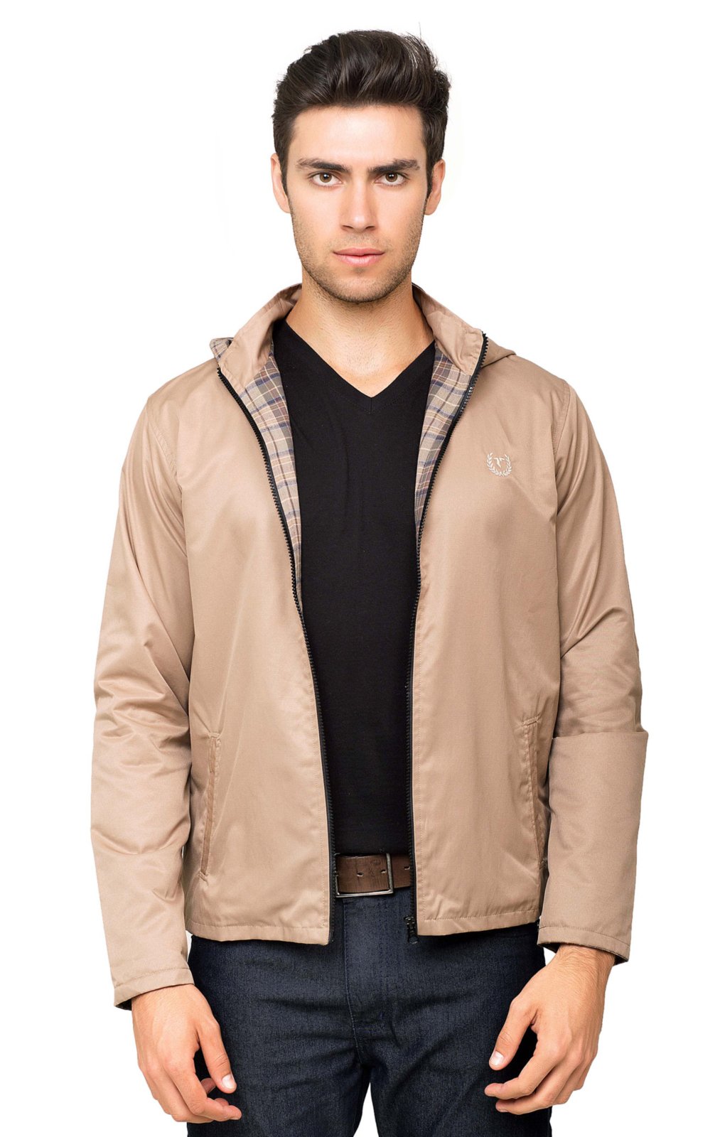jaqueta tactel forrada masculina