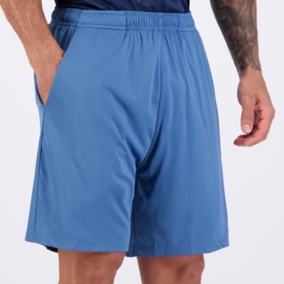 Bermuda Topper Malha Stamp Logo Azul