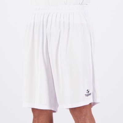 Calção Topper Fut Classic Plus Size Branco