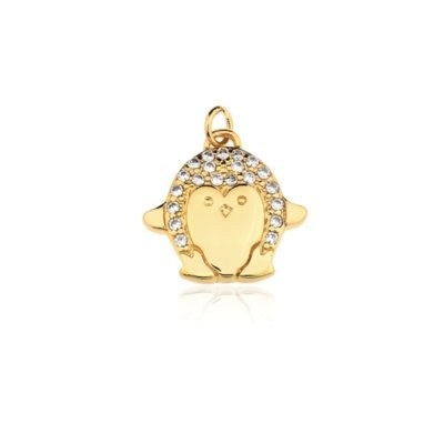 Pingente Toque De Joia Pinguim Dourado Menor preço em Pingente Toque De Joia Pinguim Dourado