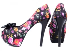 sapato floral