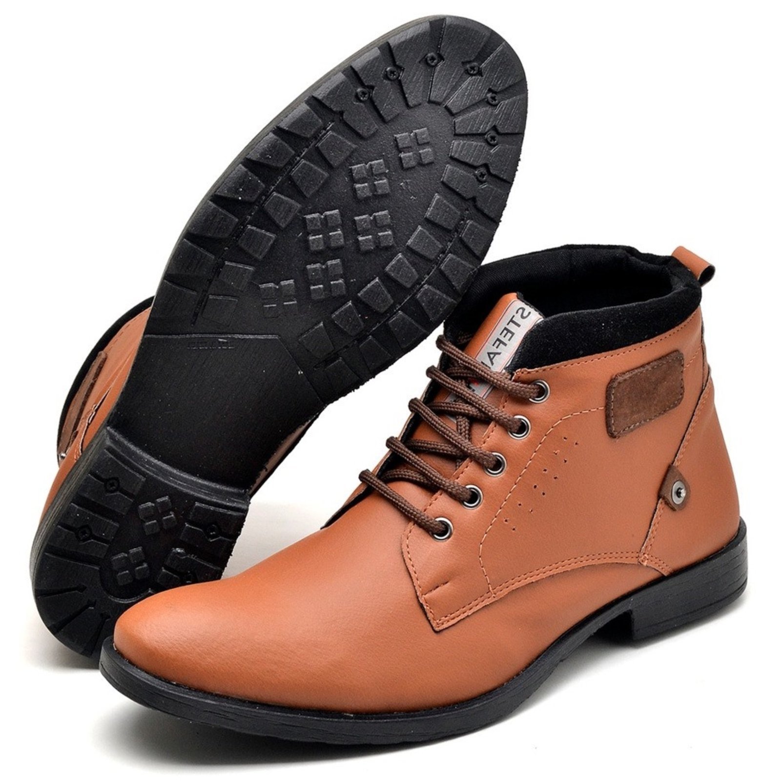 bota laranja masculina