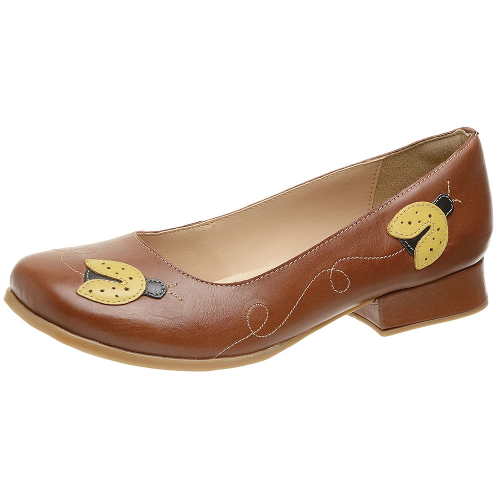 sapato marrom feminino salto grosso