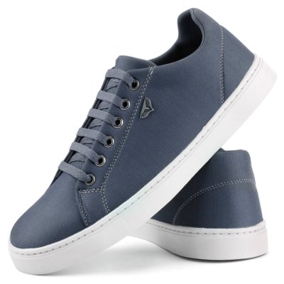 Sapatênis Touro Boots Perfuro Cinza Menor preço em Sapatênis Touro Boots Perfuro Cinza