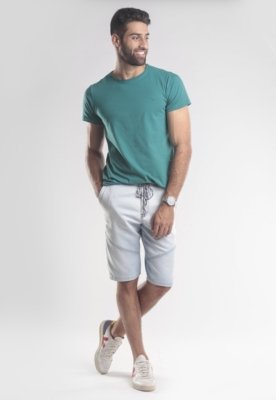 Bermuda Jeans Traymon Slim Delavê Delavê