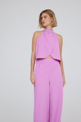 Blusa Traymon Frente Transpassada Rosa