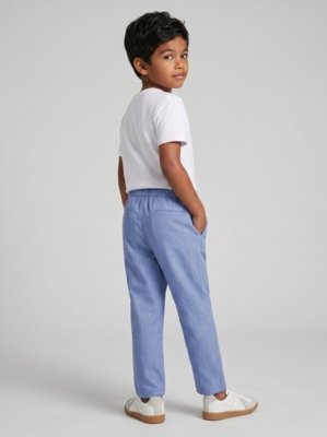 Calça Infantil Algodão - Azul Ceu - 06