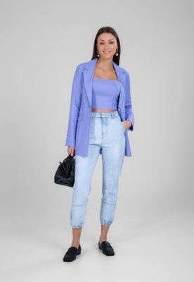 Calça Jeans Traymon Jogger Delavê Delavê