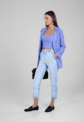 Calça Jeans Traymon Jogger Delavê Delavê