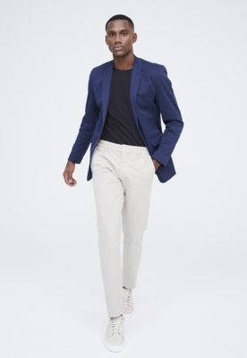 Calça Sarja Traymon Chino Regular Bege