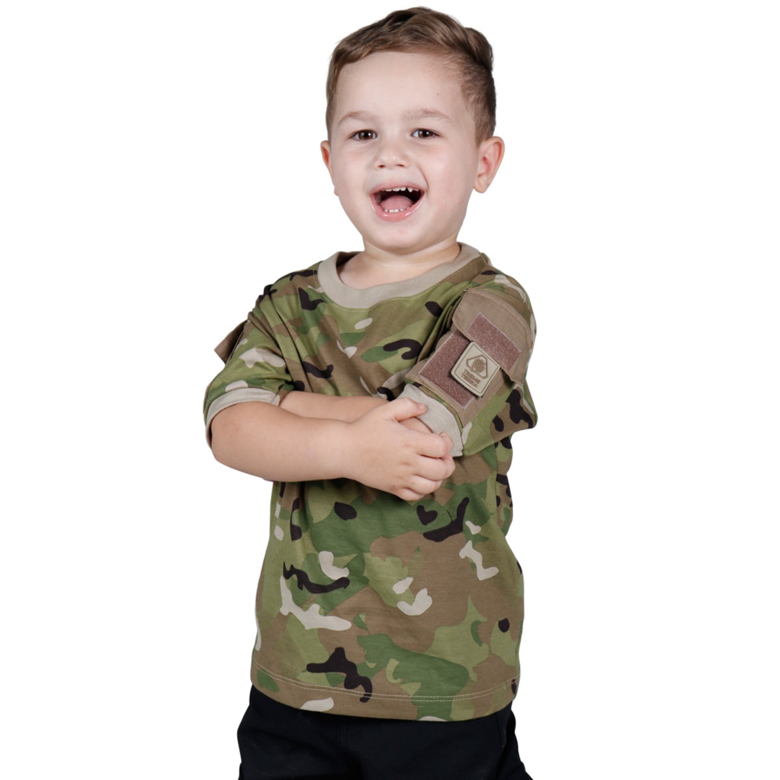 blusa camuflada infantil