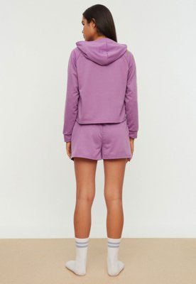Short-Doll Trendyol Capuz Roxo