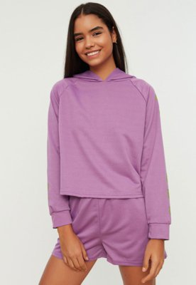 Short-Doll Trendyol Capuz Roxo